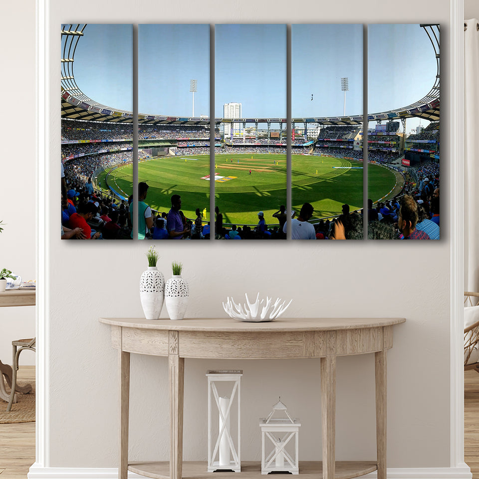 Wankhede Stadium, Stadium Canvas, Sport Art, Gift for him, Multi Panels B, Canvas Prints Wall Art Decor