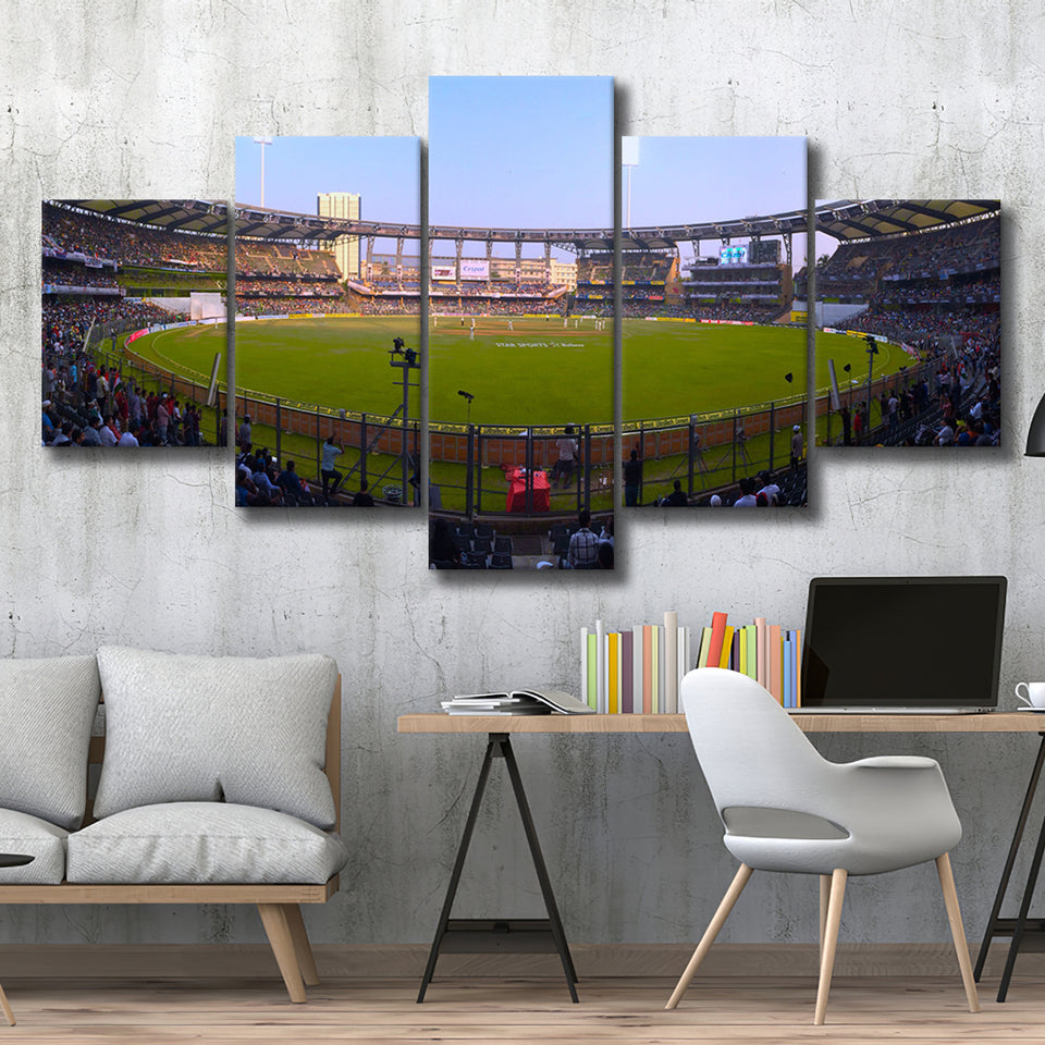Wankhede Stadium in India, Stadium Canvas, Sport Art, Large Canvas, Multi Panels, Canvas Prints Wall Art Decor