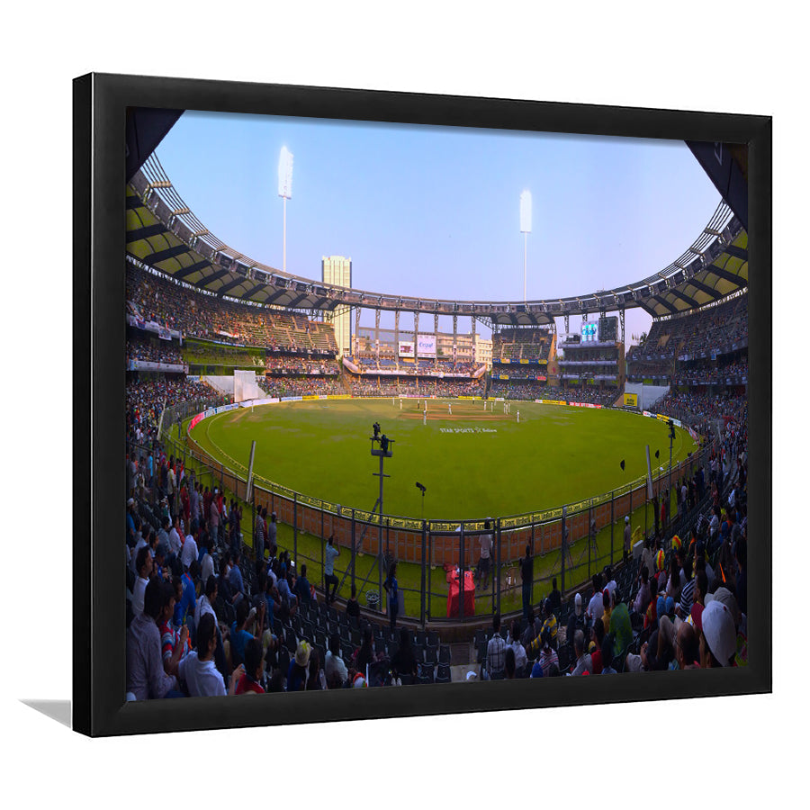 Wankhede Stadium in India, Stadium Canvas, Sport Art, Gift for him, Framed Art Prints Wall Art Decor, Framed Picture