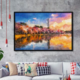 Washington Dc Usa Tidal Basin Monument City Art Watercolor Framed Art Prints Wall Art Decor,Framed Picture