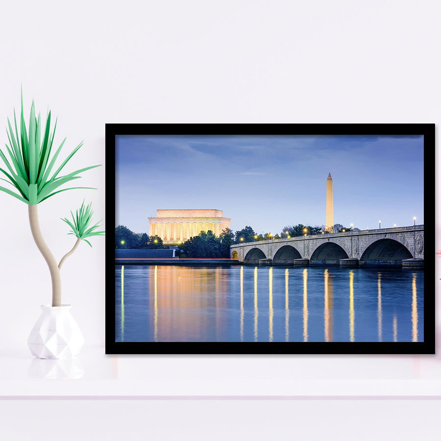 Washington City Framed Art Prints Wall Decor - Painting Prints, Framed Picture, Home Decor