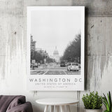 Washington Dc Usa Black And White Art Canvas Prints Wall Art Home Decor