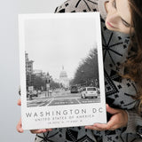 Washington Dc Usa Black And White Art Canvas Prints Wall Art Home Decor
