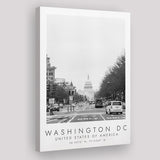 Washington Dc Usa Black And White Art Canvas Prints Wall Art Home Decor