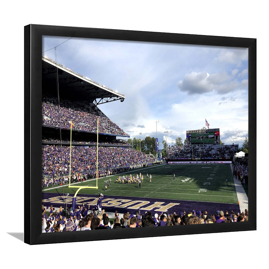 Washington Huskies Stadium Art Prints Husky Stadium Wall Art American,Sport Stadium Art Prints, Fan Gift, Wall Decor