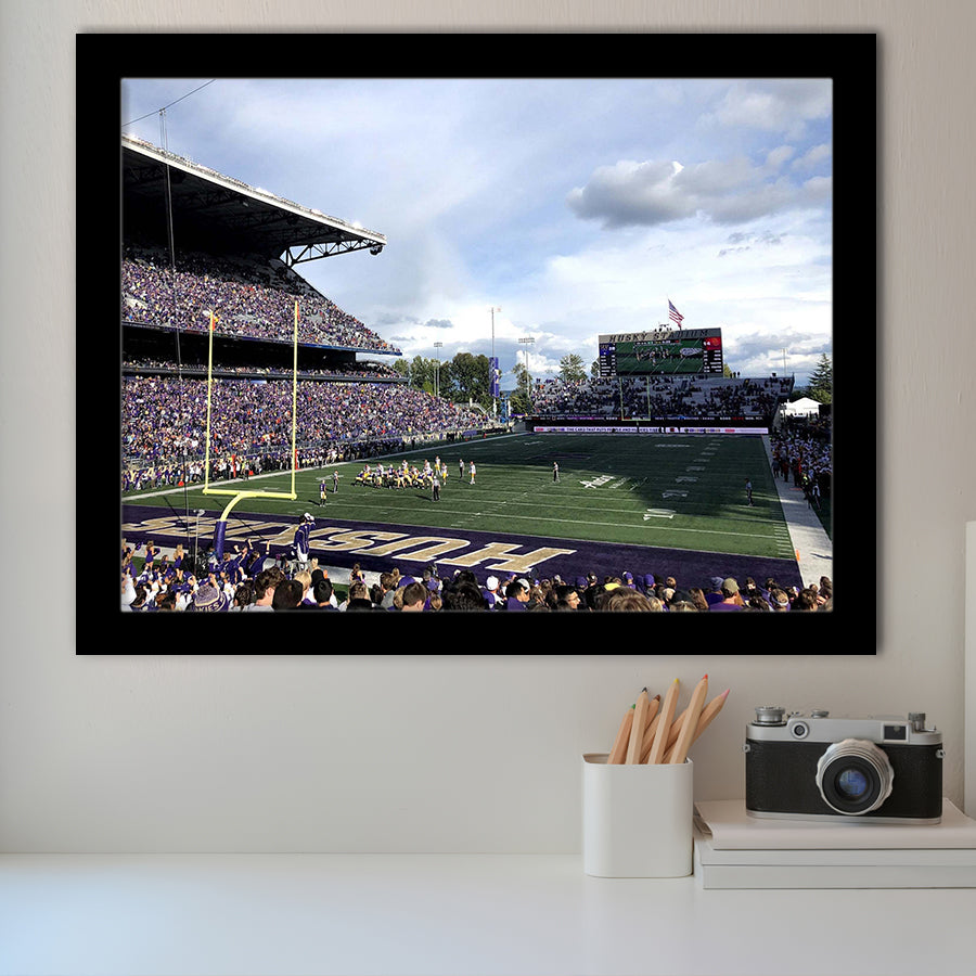 Washington Huskies Stadium Art Prints Husky Stadium Wall Art American,Sport Stadium Art Prints, Fan Gift, Wall Decor