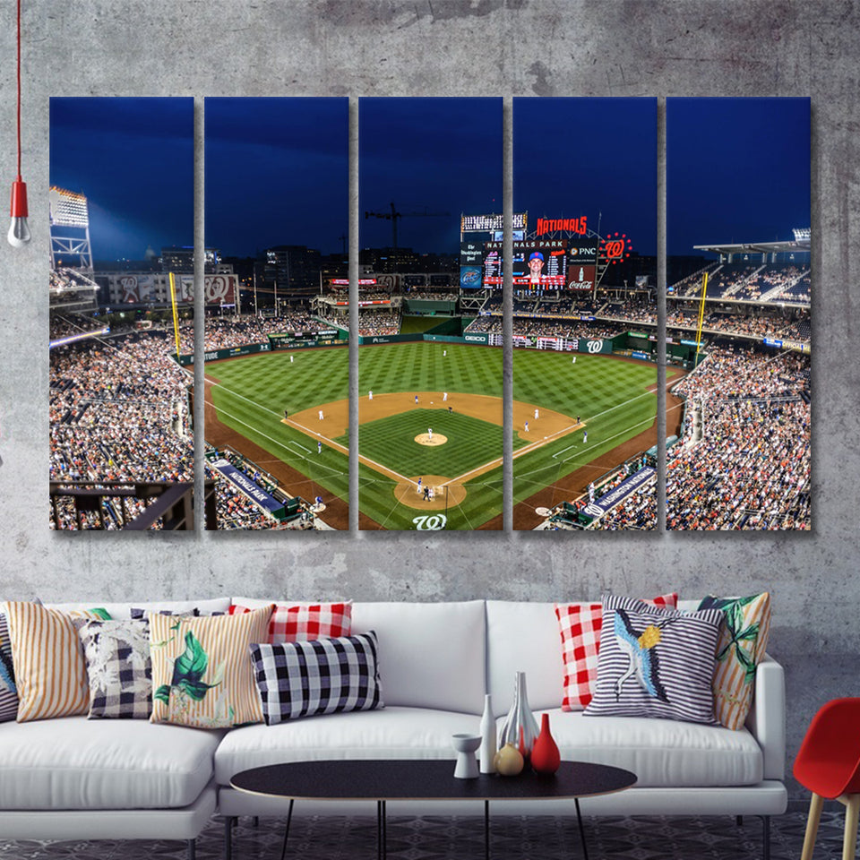 Nationals Park Baseball Stadium Print, Washington Nationals Baseball