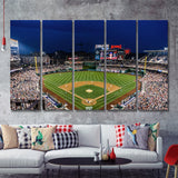 Washington Nationals Baseball Stadium 5 Pieces Canvas Prints Wall Art Decor - Painting Canvas,Multi Panel,Painting Prints,For Sale