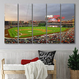 Washington Nationals Stadium Canvas Prints Nationals Park Wall Art Baseball,Multi Panels B,Sport Stadium Art Prints, Fan Gift