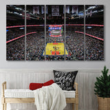 Washington Wizards Stadium Canvas Prints Capital One Arena Wall Art,Multi Panels B,Sport Stadium Art Prints, Fan Gift