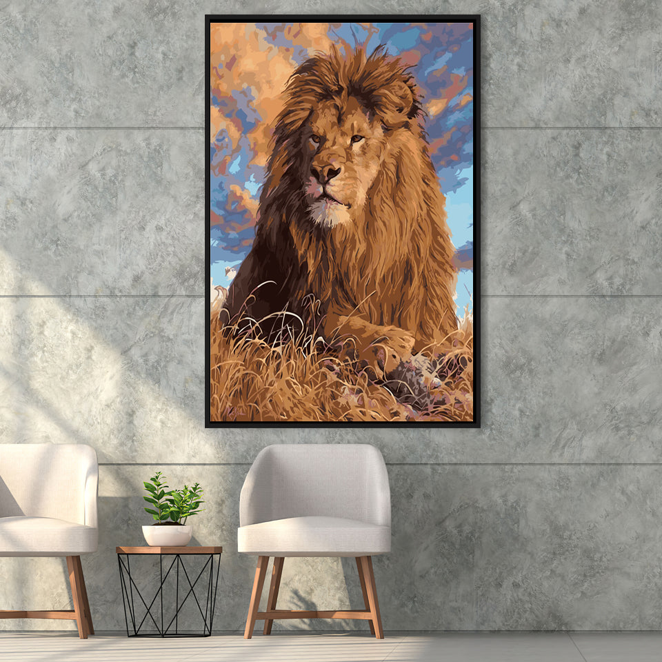 Watchful Eyes Abstract Art Wrapped Framed Canvas Prints Wall Art Pai