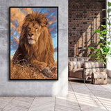 Watchful Eyes Abstract Art Wrapped Framed Canvas Prints Wall Art - Painting Canvas, Framed Picture, Home Art Decor