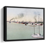 The Pool Of London At Sundown 1876 Framed Canvas Prints Wall Art - Painting Canvas, Wall Decor, For Sale