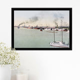 The Pool Of London At Sundown 1876 Framed Canvas Prints Wall Art - Painting Canvas, Wall Decor, For Sale