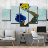Water Polo, Water Polo Multi Panels,Canvas Prints Wall Art Home Decor