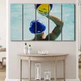 Water Polo, Water Polo 5 Panels B,Large Canvas,Canvas Prints Wall Art Home Decor