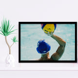 Water Polo, Water Polo Framed Art Prints Wall Art Decor,Black Frame, Ready to hang