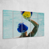 Water Polo, Water Polo 5 Panels B,Large Canvas,Canvas Prints Wall Art Home Decor