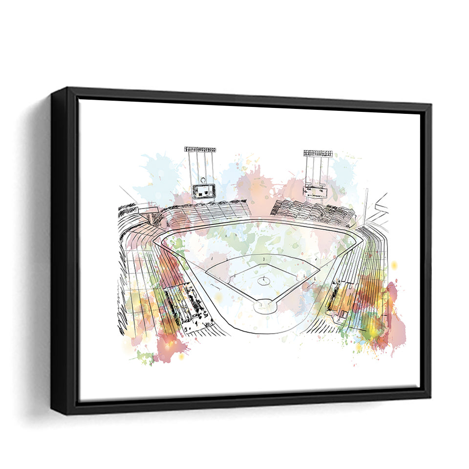 Yankee Stadium Large Framed Illustration