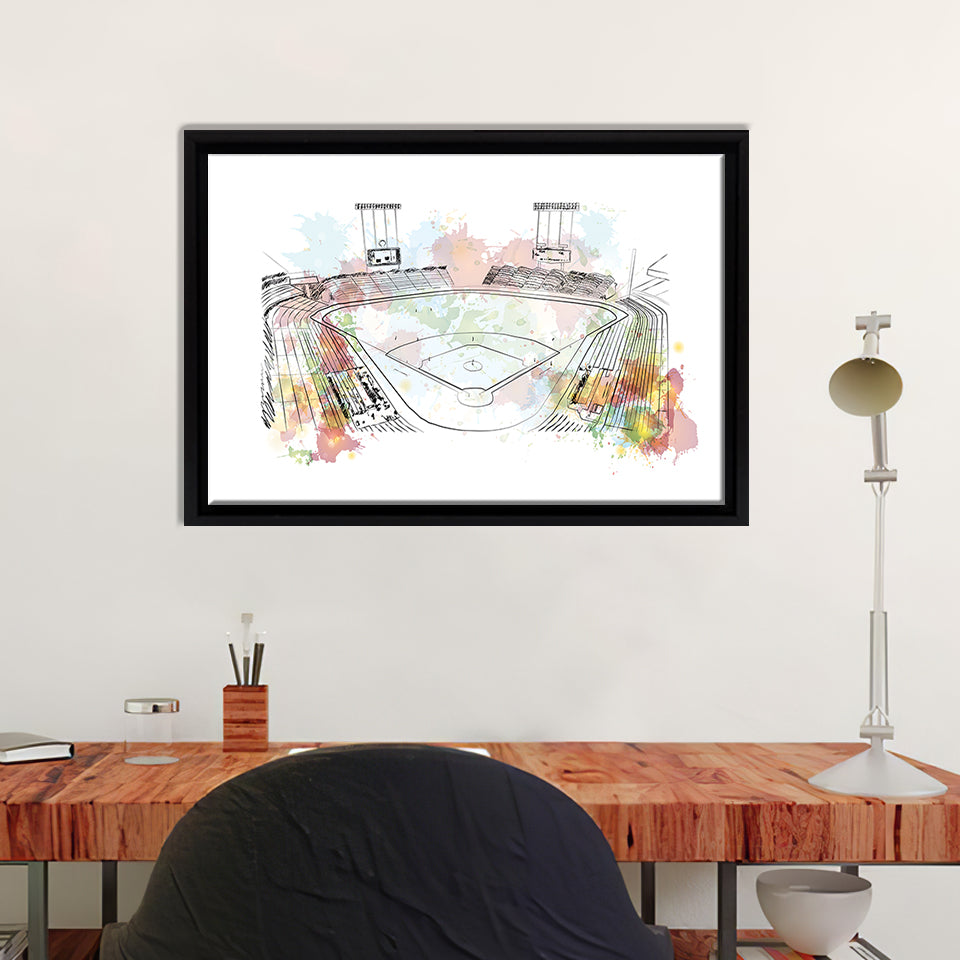 Yankee Stadium Large Framed Illustration