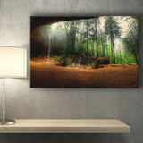 Waterfall Art Forest Canvas Prints Wall Art Decor - Painting Canvas,Home Decor, Ready to Hang