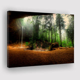 Waterfall Art Forest Canvas Prints Wall Art Decor - Painting Canvas,Home Decor, Ready to Hang