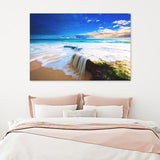 Waterfall Beach Canvas Wall Art - Canvas Prints, Prints For Sale, Painting Canvas,Canvas On Sale