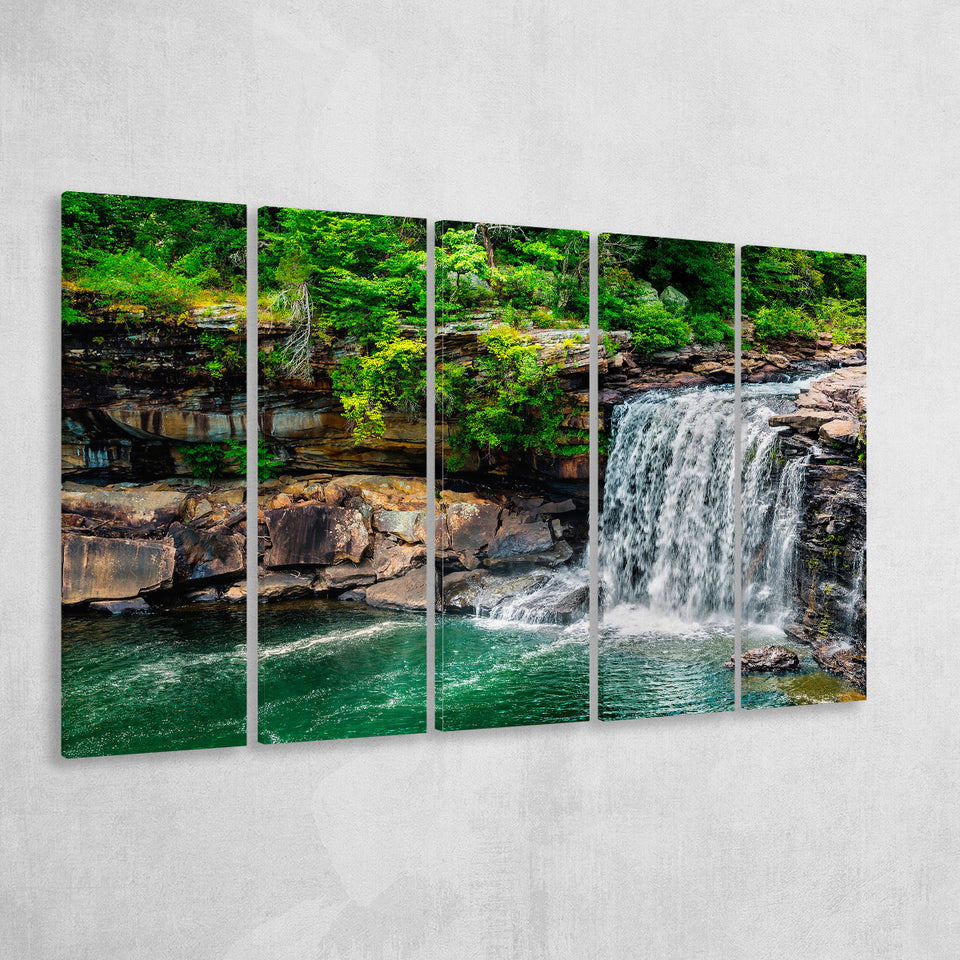 Waterfall Canvas Forest Art Extra Large Canvas Prints Multi Panels B Wall Art Prints Home Decor