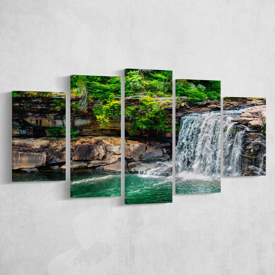 Waterfall Canvas Forest Art Large Canvas Prints Multi Panels Wall Art Prints Home Decor