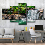 Waterfall Canvas Forest Art Large Canvas Prints Multi Panels Wall Art Prints Home Decor