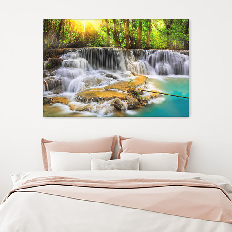 Waterfall Nature Beauty Canvas Wall Art - Canvas Prints, Prints For Sale, Painting Canvas,Canvas On Sale