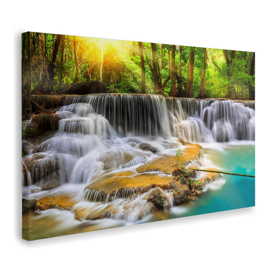 Waterfall Nature Beauty Canvas Wall Art - Canvas Prints, Prints For Sale, Painting Canvas,Canvas On Sale