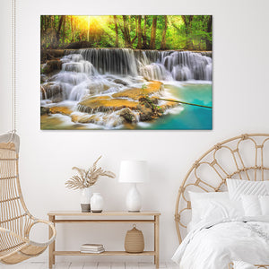 Waterfall Nature Beauty Canvas Wall Art - Canvas Prints, Prints For Sale, Painting Canvas,Canvas On Sale