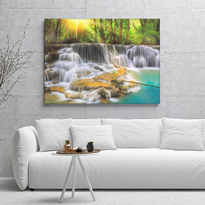 Waterfall Nature Beauty Canvas Wall Art - Canvas Prints, Prints For Sale, Painting Canvas,Canvas On Sale