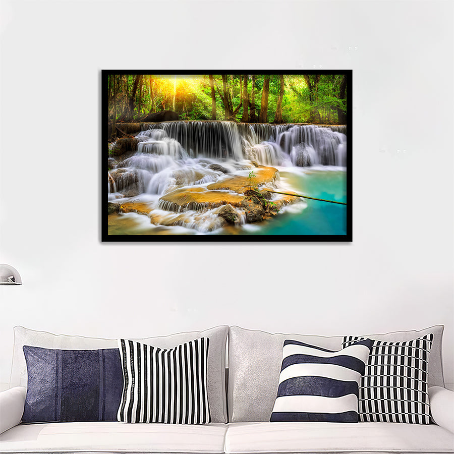 Waterfall Nature Beauty Framed Art Prints - Framed Prints, Prints For Sale, Painting Prints,Wall Art Decor