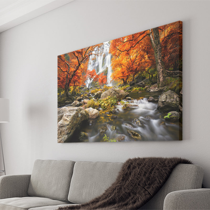 Waterfall Scenery Canvas Prints Wall Art - Canvas Painting, Painting Art, Prints for Sale, Wall Decor, Home Decor