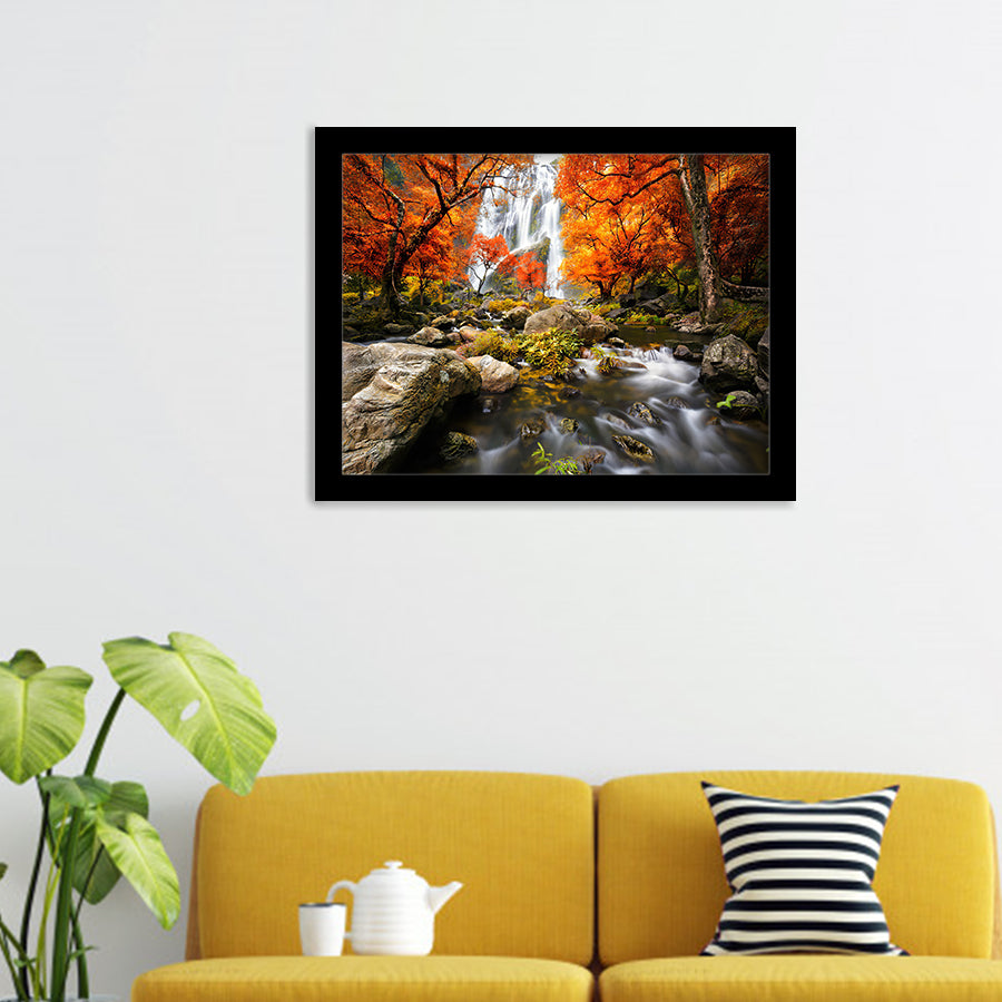 Waterfall Scenery Framed Art Prints Wall Decor - Painting Art, Framed Prints, Prints for Sale, Wall Art, Home Decor