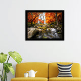 Waterfall Scenery Framed Art Prints Wall Decor - Painting Art, Framed Prints, Prints for Sale, Wall Art, Home Decor