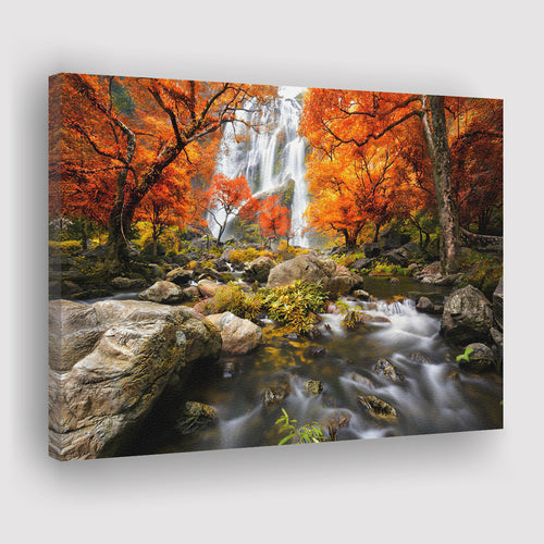 Waterfall Scenery Canvas Prints Wall Art - Canvas Painting, Painting Art, Prints for Sale, Wall Decor, Home Decor