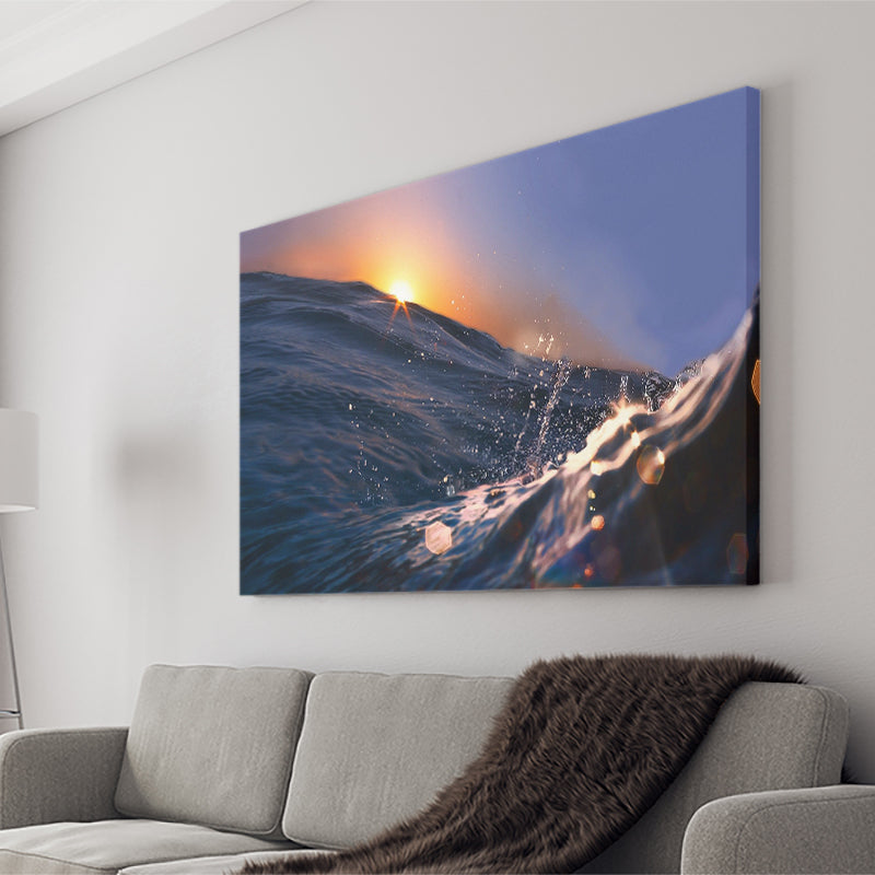 Waves Ocean Canvas Wall Art - Canvas Prints, Prints For Sale, Painting Canvas,Canvas On Sale 