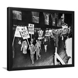 We Want Beer Black And White Print, Prohibition Protest Framed Art Prints, Wall Art,Home Decor,Framed Picture