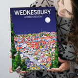 Wednesbury United Kingdom Art Night Art Print ,City Art Print, Large Canvas, Canvas Print Wall Art Home Decor