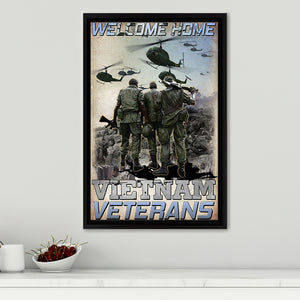 Welcome Home Vietnam Veterans Framed Canvas Prints Wall Art - Painting Canvas, Wall Decor 