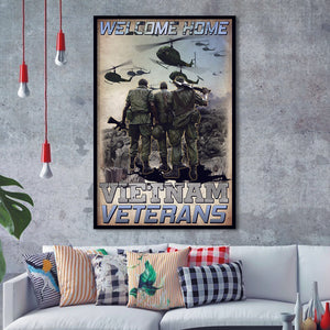 Welcome Home Vietnam Veterans Framed Framed Art Prints Wall Decor - Painting Prints, Veteran Gift