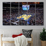 Wells Fargo Center Stadium Canvas Prints Philadelphia 76ers Wall Art,Multi Panels B,Sport Stadium Art Prints, Fan Gift