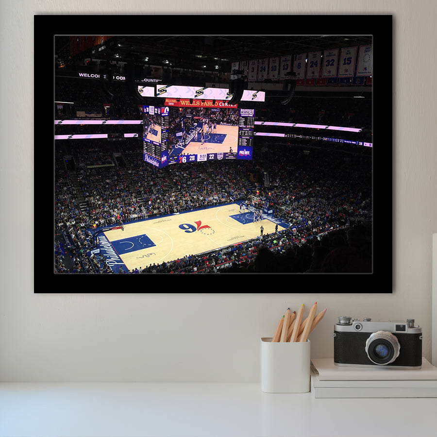 Wells Fargo Center, Stadium Canvas, Sport Art, Gift for him, Framed Art Prints Wall Art Decor, Framed Picture