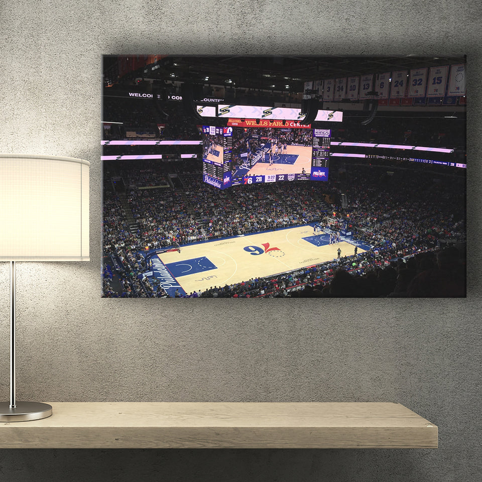 Wells Fargo Center, Stadium Canvas, Sport Art, Gift for him, Fan Gift, Canvas Prints Wall Art Decor