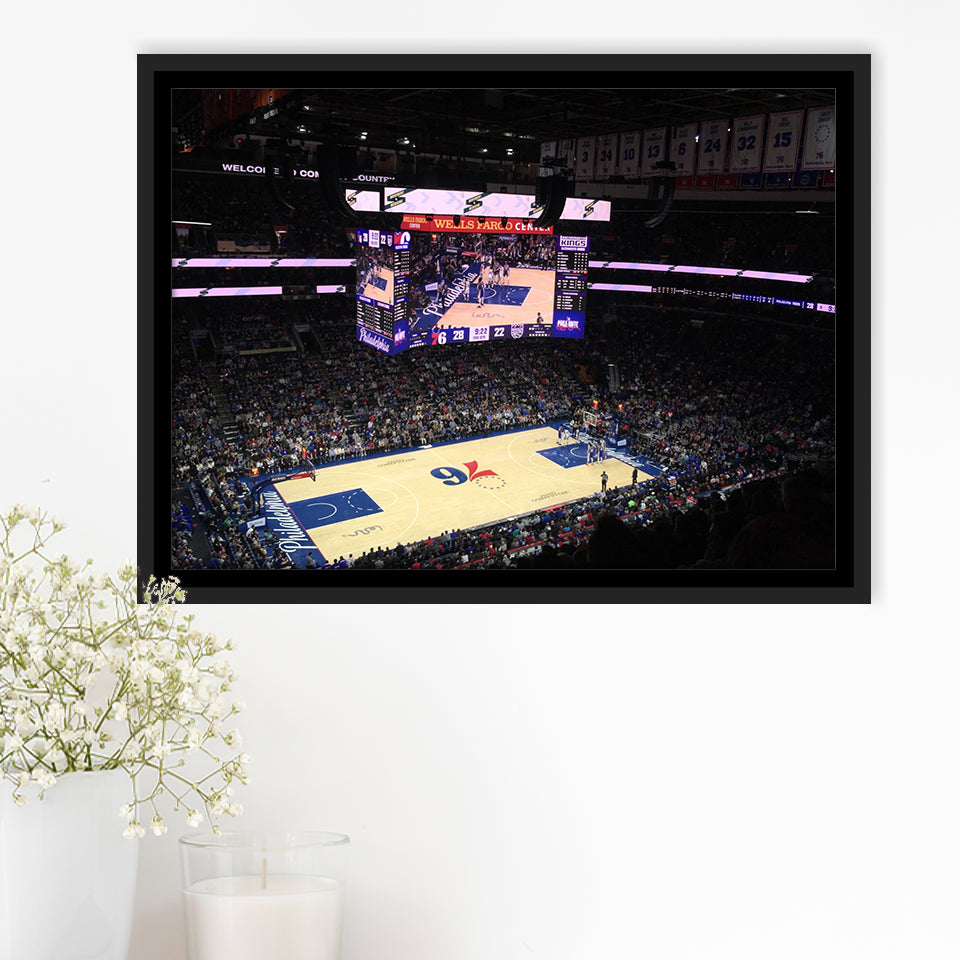 Wells Fargo Center, Stadium Canvas, Sport Art, Gift for him, Framed Canvas Prints Wall Art Decor, Framed Picture