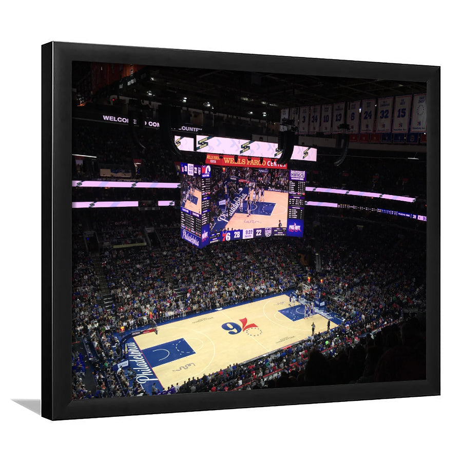Wells Fargo Center, Stadium Canvas, Sport Art, Gift for him, Framed Art Prints Wall Art Decor, Framed Picture