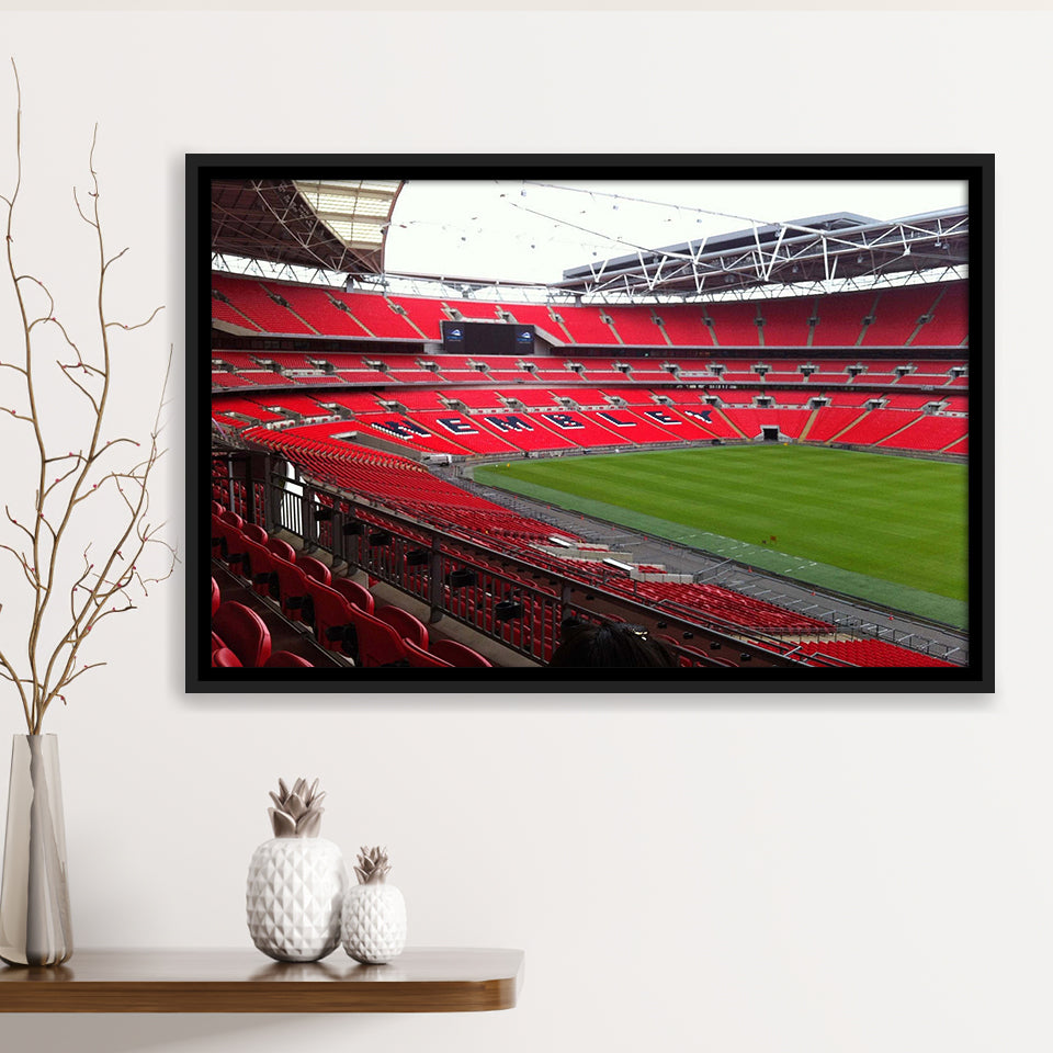 Wembley Stadium Framed Canvas Prints London Wall Art Football Stadium,Sport Stadium Art Prints, Fan Gift